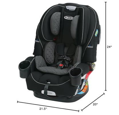 Graco 4Ever DLX Grad 5-in-1 Convertible Car Seat, Hancock - Versatile, Comfortable, and Safe for Babies through Preteens