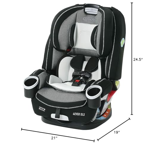 Graco 4Ever DLX Grad 5-in-1 Convertible Car Seat, Hancock - Versatile, Comfortable, and Safe for Babies through Preteens