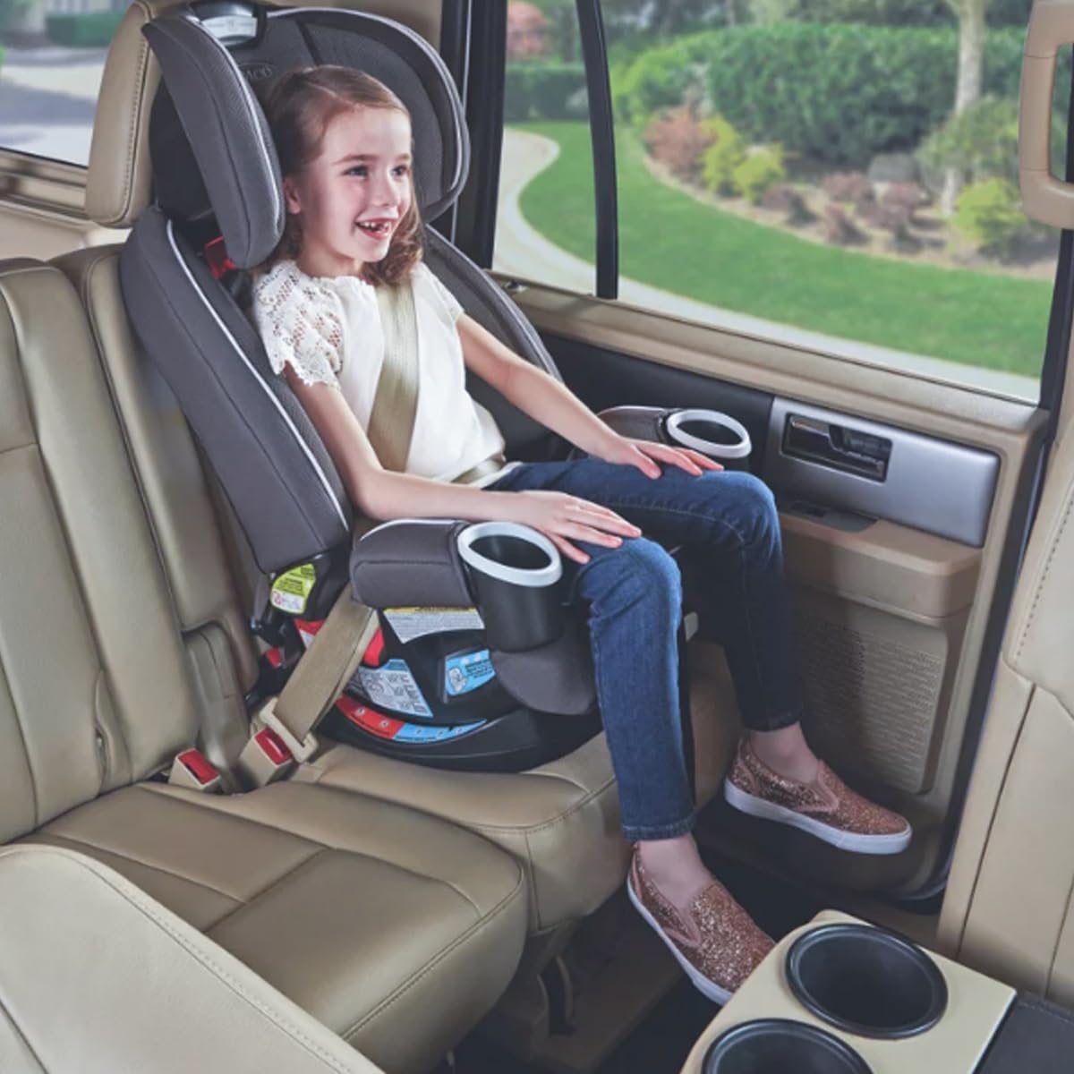 Graco 4Ever DLX Grad 5-in-1 Convertible Car Seat, Hancock - Versatile, Comfortable, and Safe for Babies through Preteens