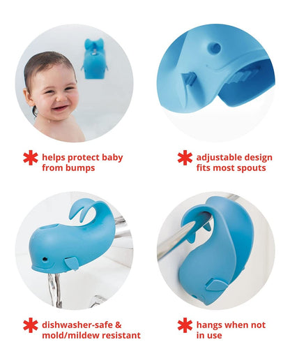 Skip Hop Baby Bath Spout Cover Universal Fit MOBY Blue