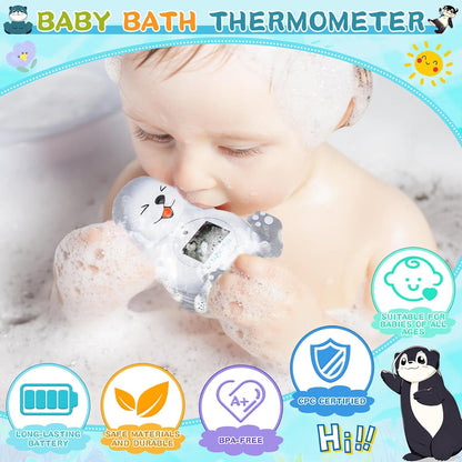 Baby Bath Thermometer, Newborn Bath and Room Temperature Thermometer Safety Floating Toy, Bathtub Thermometer for Infant at Fahrenheit and Celsius Degree