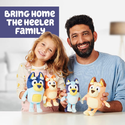 Bluey Heeler Family Plush Set 4 Plush 7-8" Figures | Amazon Exclusive