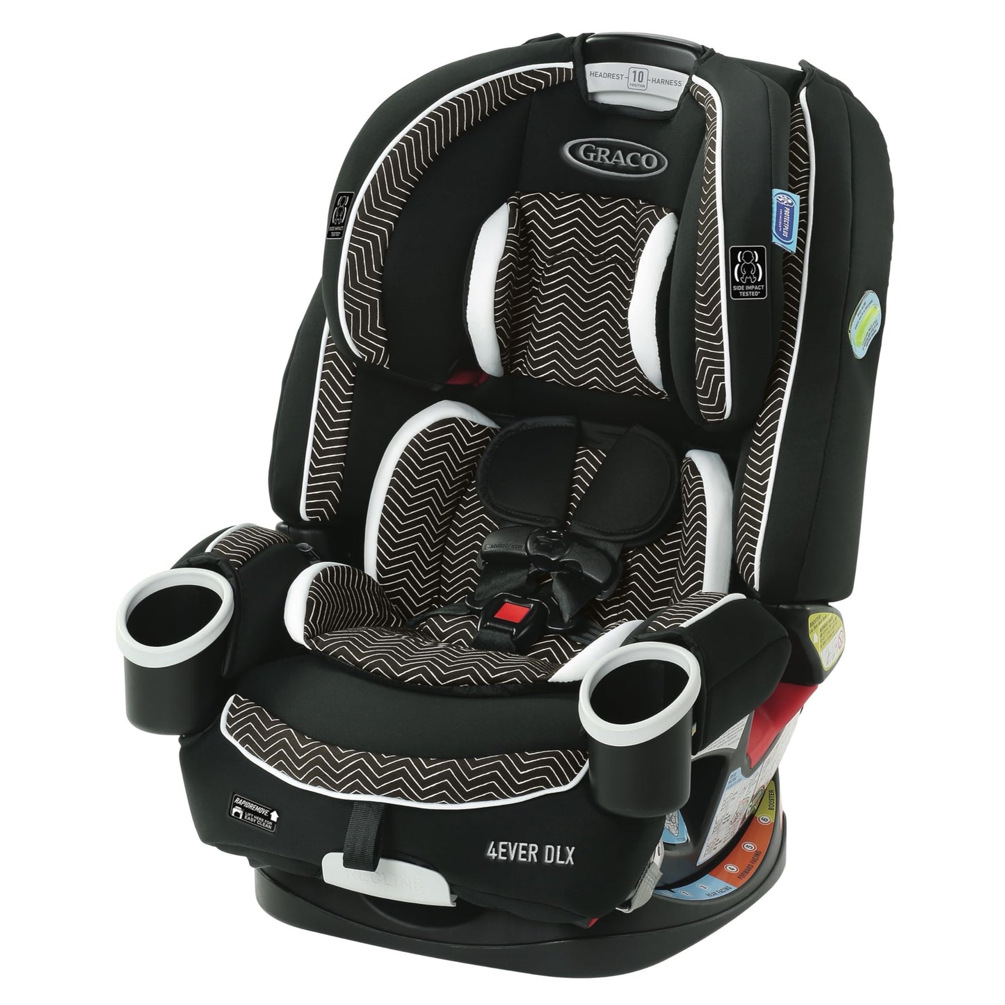 Graco 4Ever DLX Grad 5-in-1 Convertible Car Seat, Hancock - Versatile, Comfortable, and Safe for Babies through Preteens