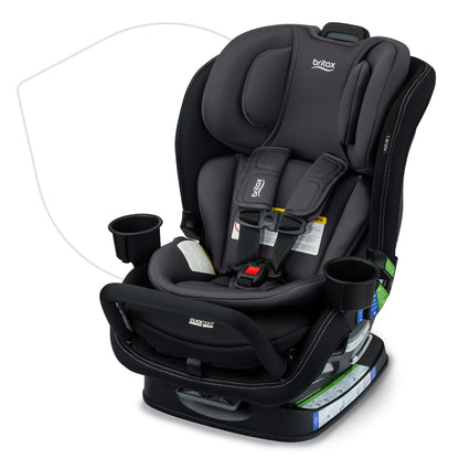 Britax Poplar S Convertible Car Seat, 2-in-1 Car Seat, Slim 17-Inch Design, ClickTight, Cowmooflage