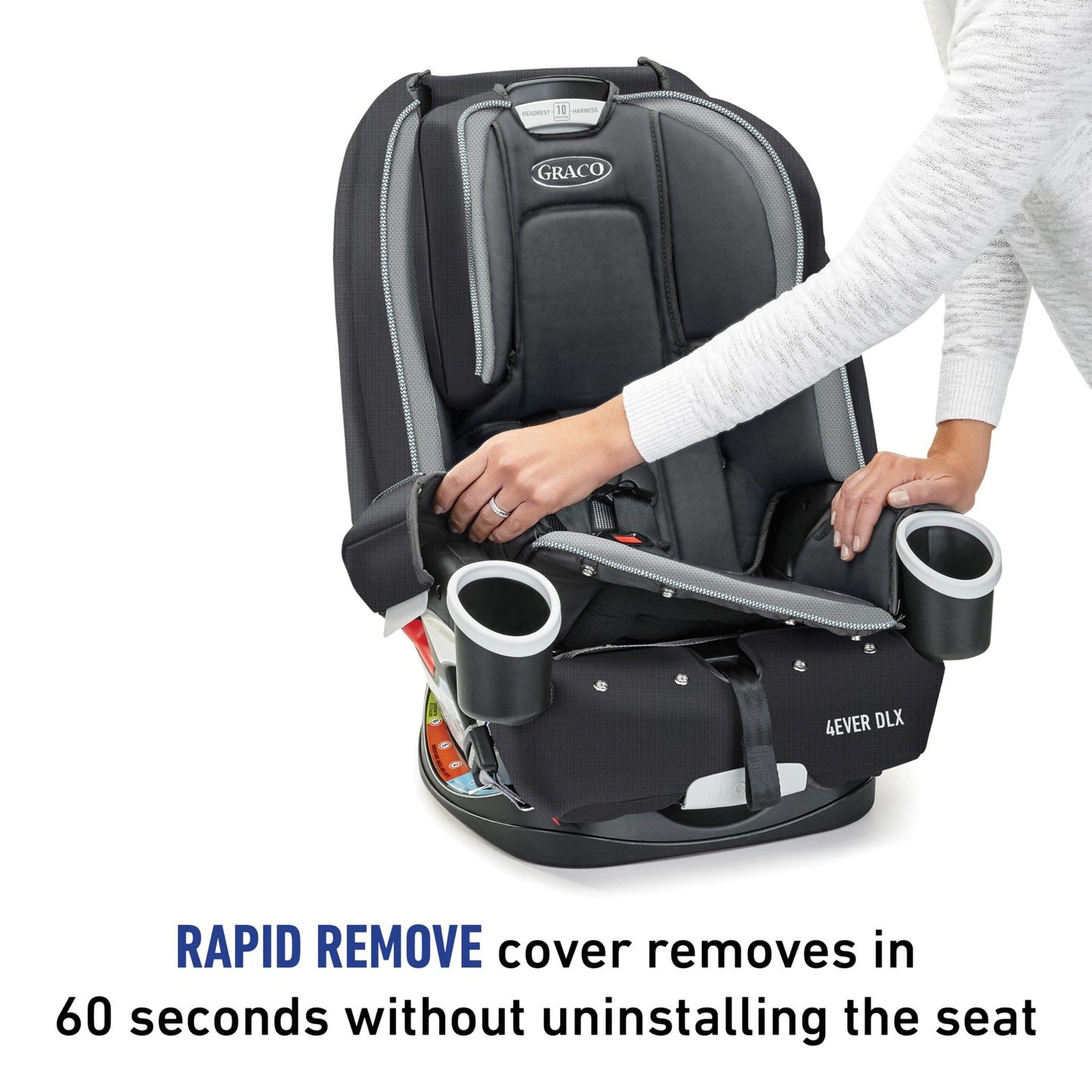 Graco 4Ever DLX Grad 5-in-1 Convertible Car Seat, Hancock - Versatile, Comfortable, and Safe for Babies through Preteens