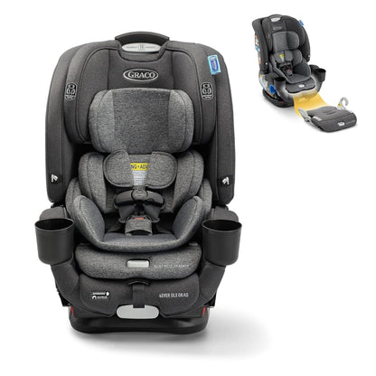 Graco 4Ever DLX Grad 5-in-1 Convertible Car Seat, Hancock - Versatile, Comfortable, and Safe for Babies through Preteens