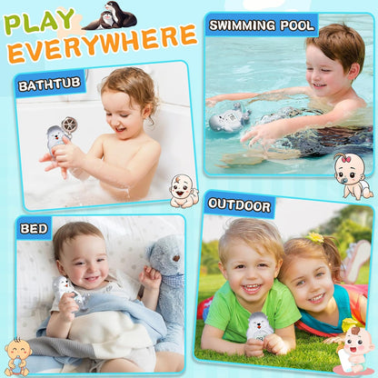 Baby Bath Thermometer, Newborn Bath and Room Temperature Thermometer Safety Floating Toy, Bathtub Thermometer for Infant at Fahrenheit and Celsius Degree