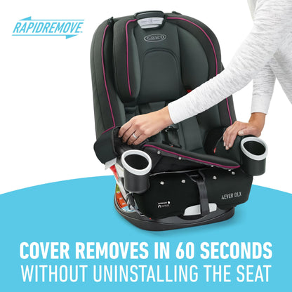 Graco 4Ever DLX Grad 5-in-1 Convertible Car Seat, Hancock - Versatile, Comfortable, and Safe for Babies through Preteens