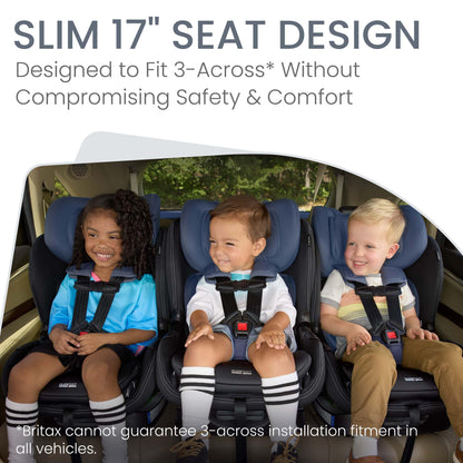 Britax Poplar S Convertible Car Seat, 2-in-1 Car Seat, Slim 17-Inch Design, ClickTight, Cowmooflage