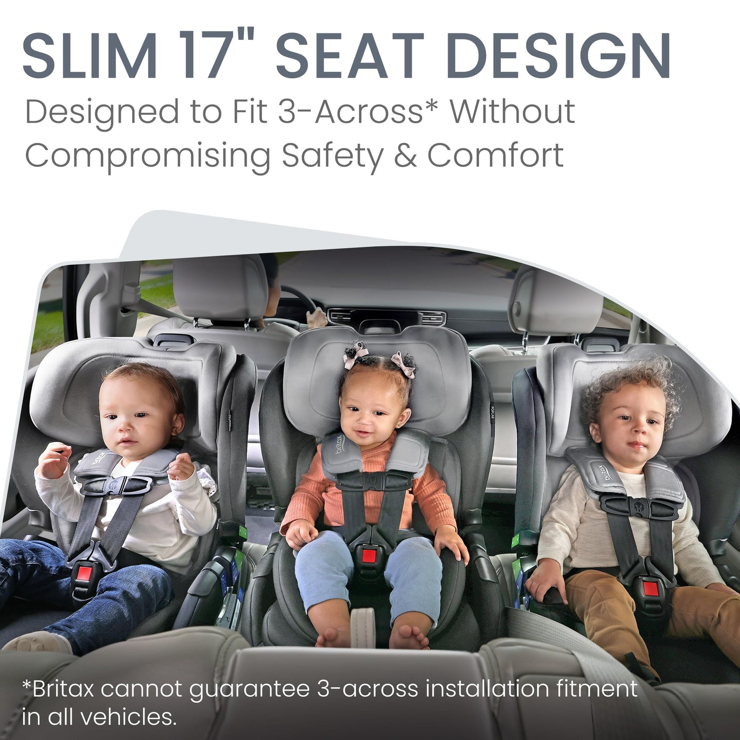 Britax Poplar S Convertible Car Seat, 2-in-1 Car Seat, Slim 17-Inch Design, ClickTight, Cowmooflage