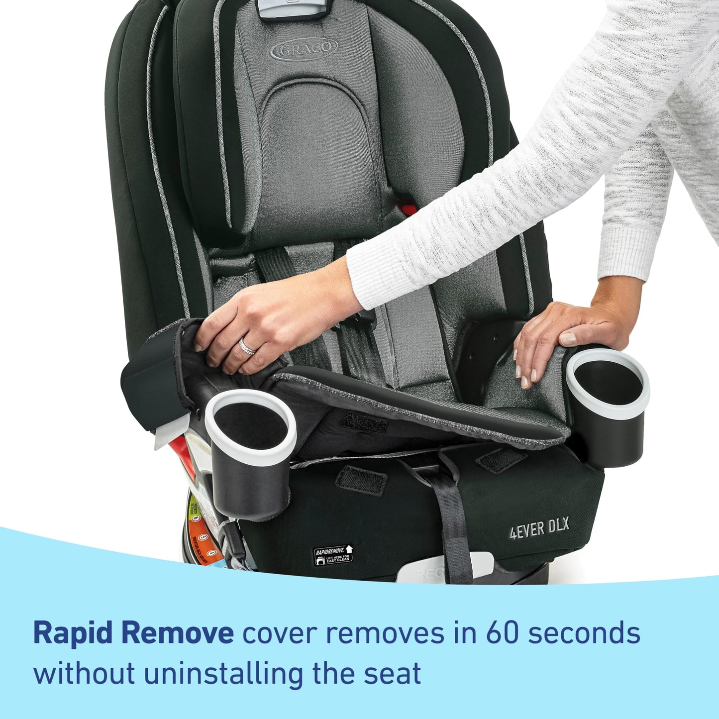 Graco 4Ever DLX Grad 5-in-1 Convertible Car Seat, Hancock - Versatile, Comfortable, and Safe for Babies through Preteens